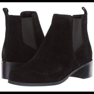 Easy Spirit Niles Ankle Booties Black Suede 8 Wide